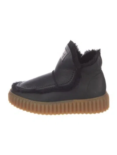 Pre-owned Voile Blanche Leather Sneakers In Black/neutrals
