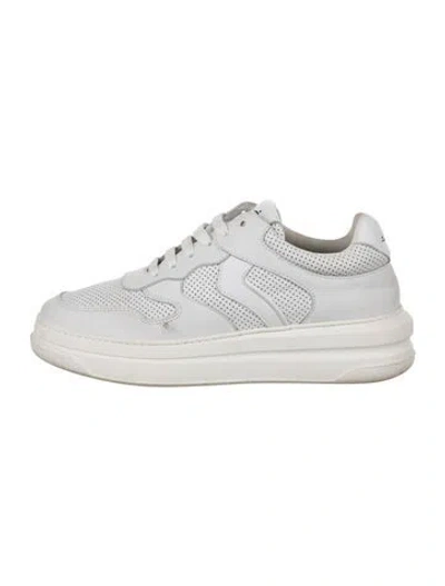 Pre-owned Voile Blanche Leather Sneakers In Green