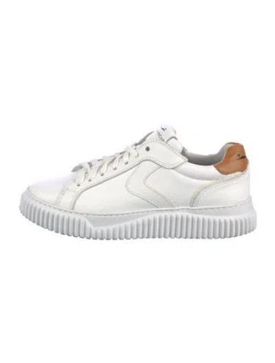 Pre-owned Voile Blanche Leather Sneakers In White