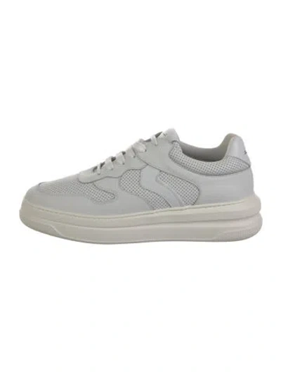 Pre-owned Voile Blanche Leather Sneakers In White
