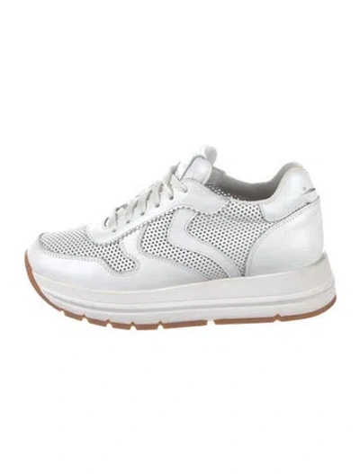 Pre-owned Voile Blanche Leather Sneakers In White