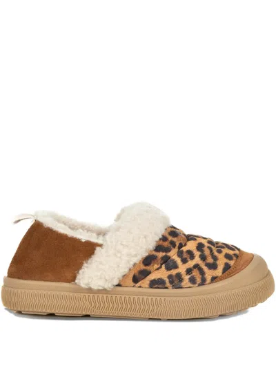 VOILE BLANCHE LEOPARD-PRINT SLIP-ON SNEAKERS