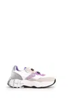 Voile Blanche Light Pink Sneakers With Soft Textures In Pink