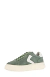 Voile Blanche Lipari Genuine Shearling Lined Sneaker In Sage White
