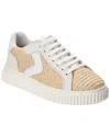 Voile Blanche Lipari Genuine Shearling Lined Sneaker In White