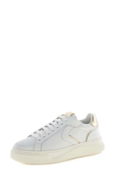 Voile Blanche Lipari Piped Sneaker In White