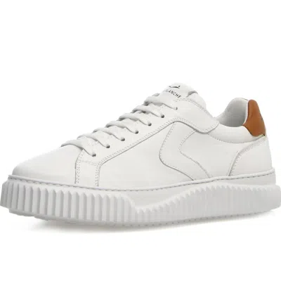 Voile Blanche Lipari Sneaker In White/tobacco