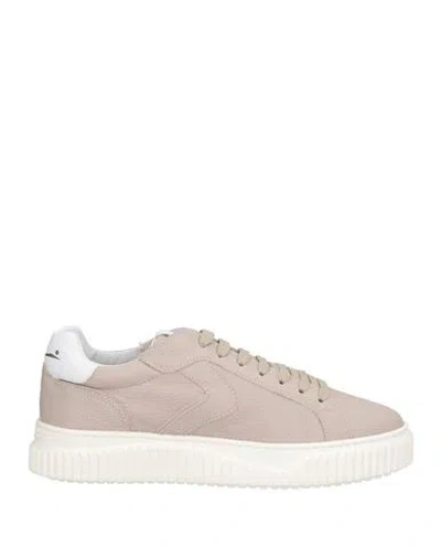 Voile Blanche Lipari Woman Sneakers Taupe Size 8 Leather In Neutral
