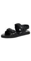 Voile Blanche Livya Sandals Black In Black
