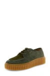 Voile Blanche Londoner Genuine Calf Hair Platform Derby In Green