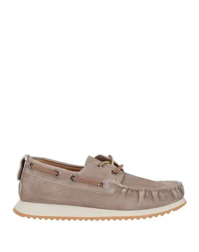 Voile Blanche Man Loafers Beige Size 11 Leather