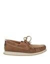Voile Blanche Man Loafers Camel Size 9 Leather In Beige