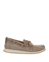 Voile Blanche Man Loafers Light Grey Size 9 Leather In Gray
