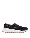Voile Blanche Man Loafers Midnight Blue Size 9 Soft Leather In Blue