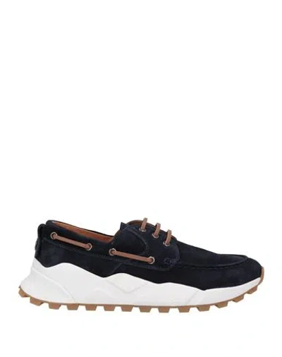 Voile Blanche Man Loafers Midnight Blue Size 9 Soft Leather