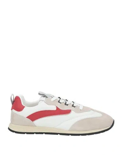 Voile Blanche Man Sneakers Beige Size 9 Leather In Multi