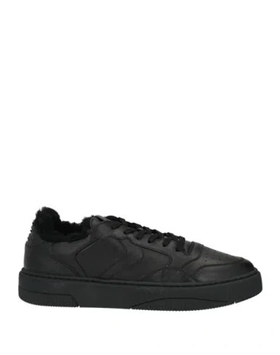 Voile Blanche Man Sneakers Black Size 10 Calfskin In Multi