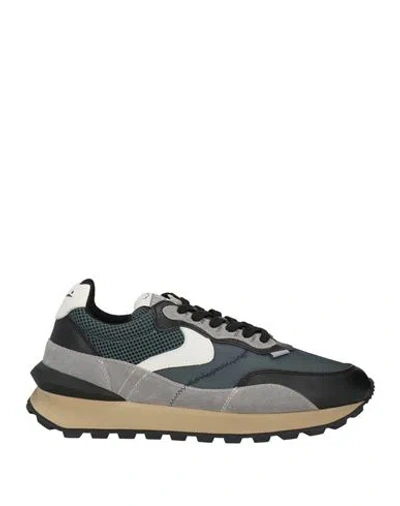 Voile Blanche Man Sneakers Black Size 10 Leather, Textile Fibers