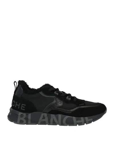 Voile Blanche Man Sneakers Black Size 10 Leather, Textile Fibers