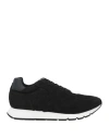 Voile Blanche Man Sneakers Black Size 12 Leather, Textile Fibers