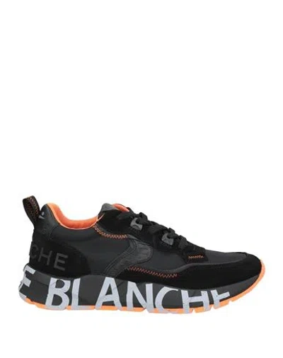 Voile Blanche Man Sneakers Black Size 8 Leather, Nylon