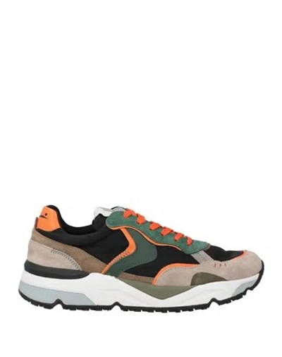 Voile Blanche Man Sneakers Black Size 8 Leather, Nylon