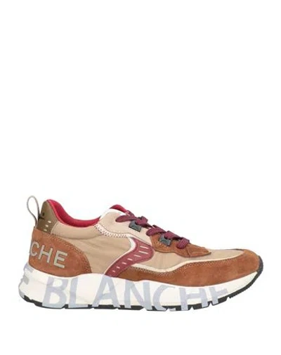 Voile Blanche Man Sneakers Brown Size 9 Leather, Nylon
