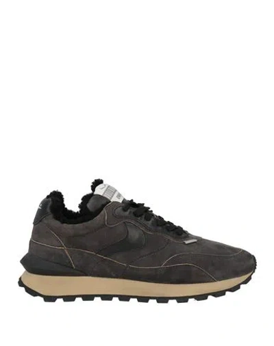 Voile Blanche Man Sneakers Charcoal Size 10 Leather In Multi