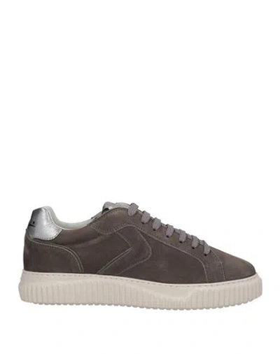 Voile Blanche Man Sneakers Charcoal Size 9 Leather In Gray