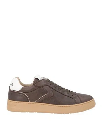 Voile Blanche Man Sneakers Dark Brown Size 10 Leather