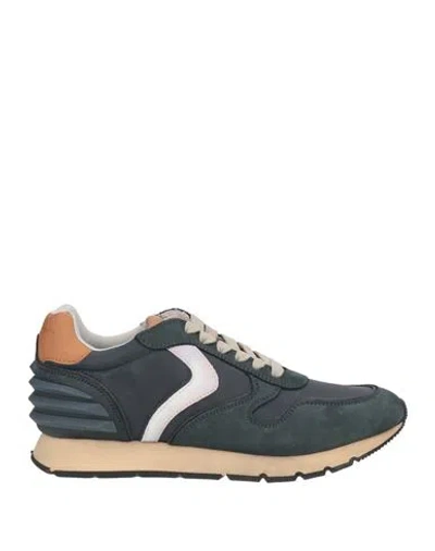 Voile Blanche Man Sneakers Dark Green Size 7 Leather In Blue
