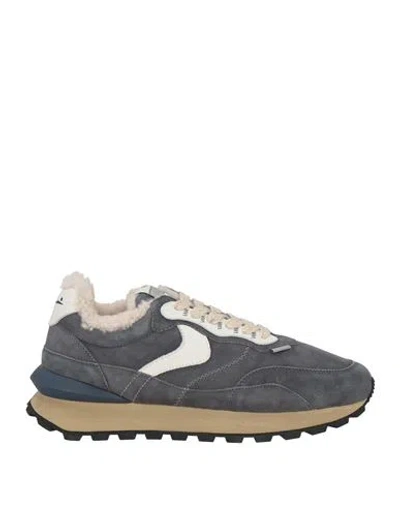 Voile Blanche Man Sneakers Grey Size 10 Leather In Multi
