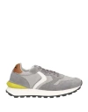 Voile Blanche Man Sneakers Grey Size 9 Leather, Nylon In Multi