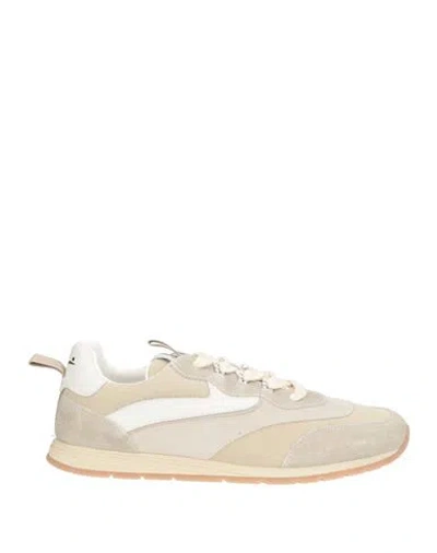 Voile Blanche Man Sneakers Grey Size 9 Leather, Textile Fibers In Multi