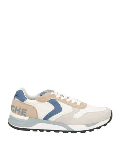 Voile Blanche Man Sneakers Ivory Size 9 Leather, Nylon In White