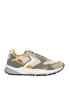 Voile Blanche Man Sneakers Ivory Size 9 Leather, Textile Fibers