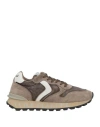 Voile Blanche Man Sneakers Khaki Size 8 Leather, Nylon In Multi