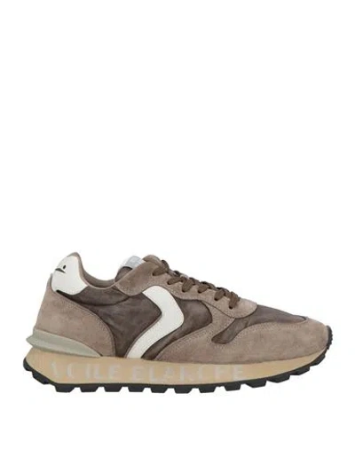 Voile Blanche Man Sneakers Khaki Size 8 Leather, Nylon In Multi