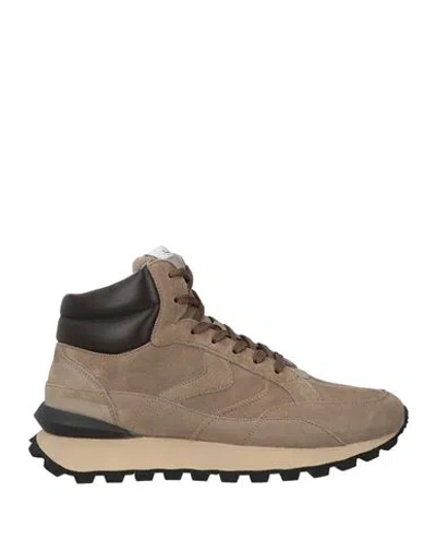 Voile Blanche Man Sneakers Khaki Size 9 Leather In Beige