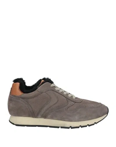 Voile Blanche Man Sneakers Lead Size 9 Leather In Grey