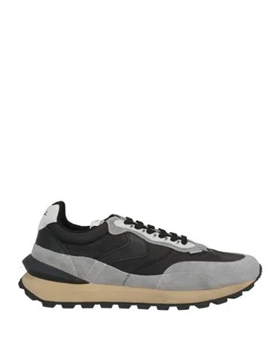 Voile Blanche Man Sneakers Light Grey Size 10 Leather, Textile Fibers In Gray