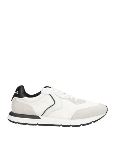 VOILE BLANCHE VOILE BLANCHE MAN SNEAKERS LIGHT GREY SIZE 7 TEXTILE FIBERS, LEATHER