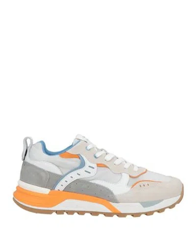 Voile Blanche Man Sneakers Light Grey Size 8 Leather, Nylon