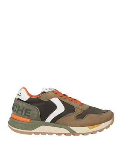 Voile Blanche Man Sneakers Military Green Size 9 Goat Skin In Green