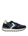 Voile Blanche Man Sneakers Navy Size 7 Leather, Textile Fibers In Blue