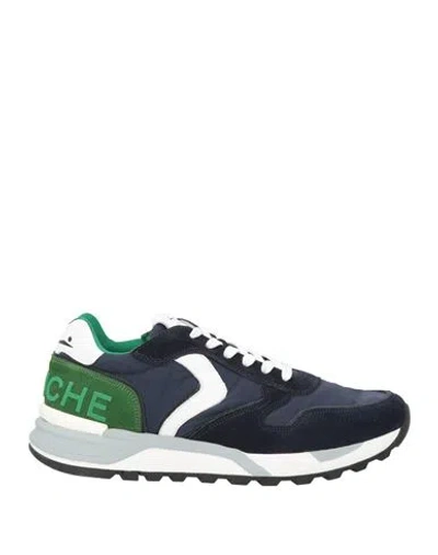 Voile Blanche Man Sneakers Navy Size 8 Leather In Blue