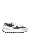 Voile Blanche Man Sneakers Navy Size 8 Leather, Textile Fibers In Navy