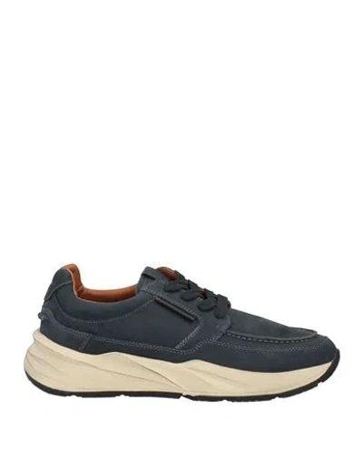 Voile Blanche Man Sneakers Navy Size 9 Leather In Blue