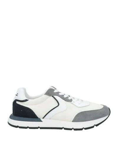Voile Blanche Man Sneakers Off White Size 9 Leather, Textile Fibers