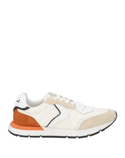 Voile Blanche Man Sneakers Off White Size 9 Leather, Textile Fibers